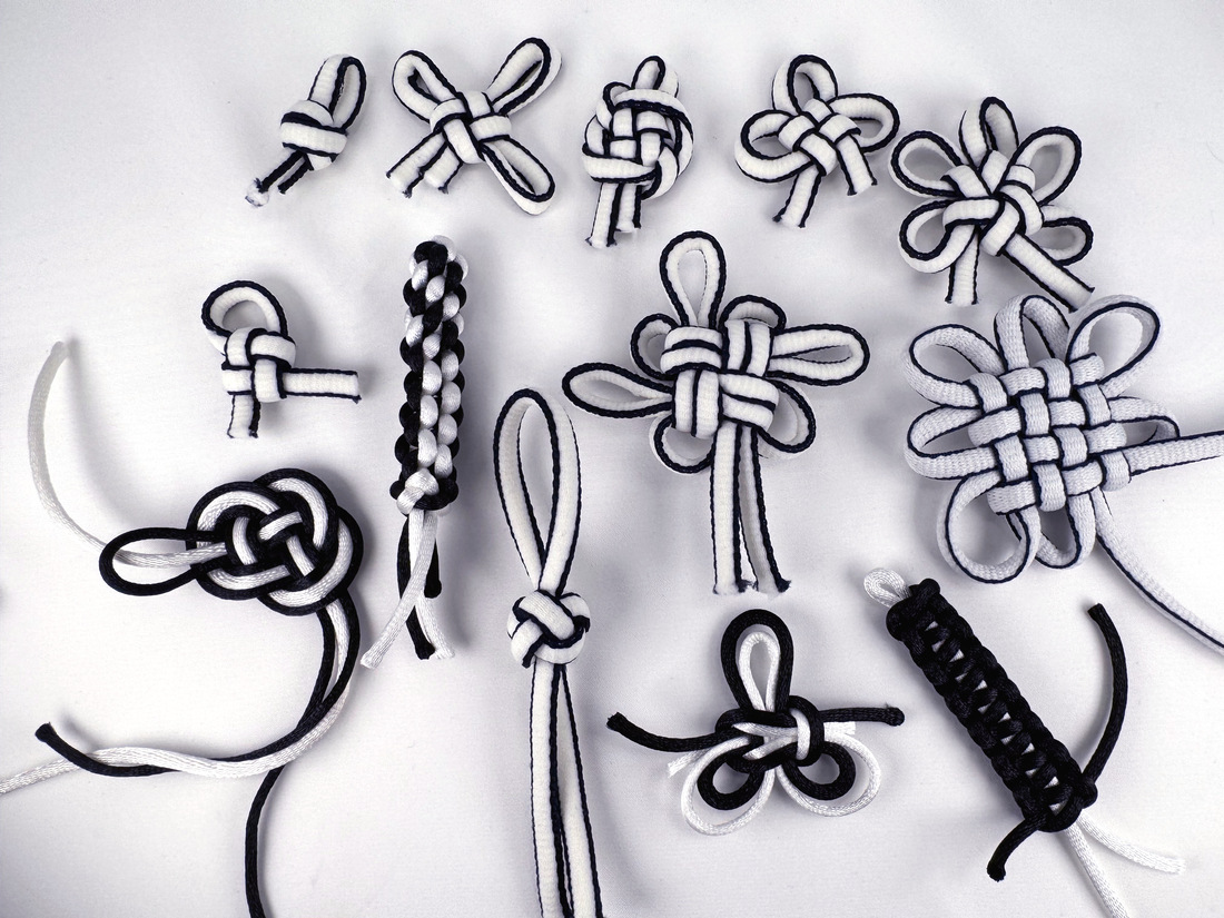 Picture of many basic knots